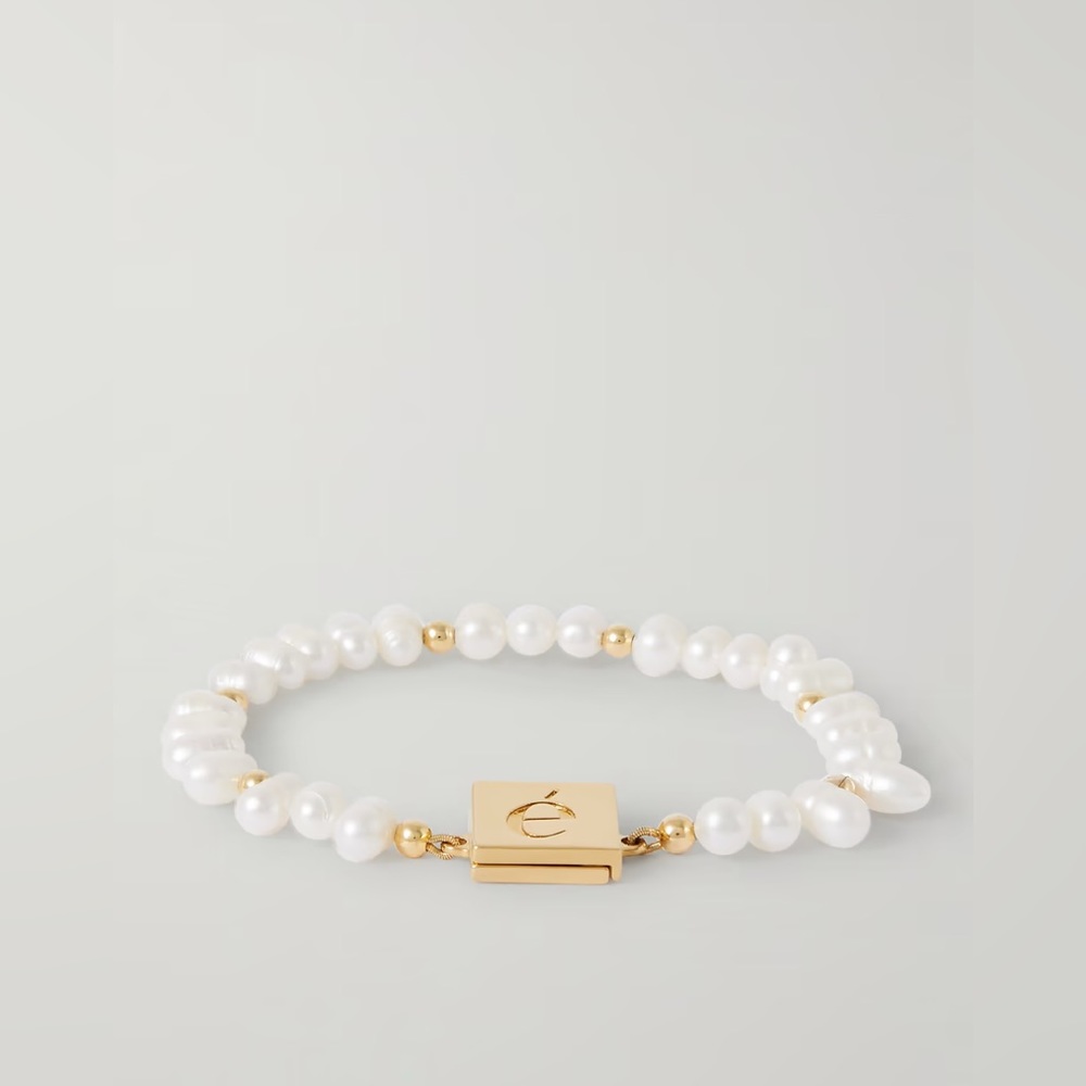 ÉLIOU Cam Gold-Plated Freshwater Pearl Bracelet